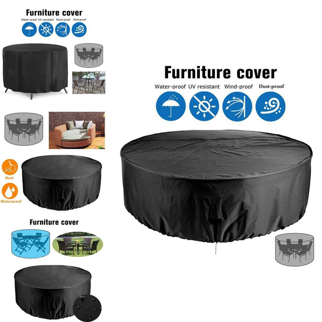 Circular Table Waterproof Cover For Patio And Garden Protection