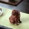 Yixing Purple Clay Tea Pet Chinese Zodiac Dog Statue Animal Tea Figurine Ornaments Household Handmade Tea Set Decoration