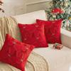 Christmas Tree Three-dimensional Plush Backrest Pillowcase, Bedroom Sofa Cushion Cover Without Core.
