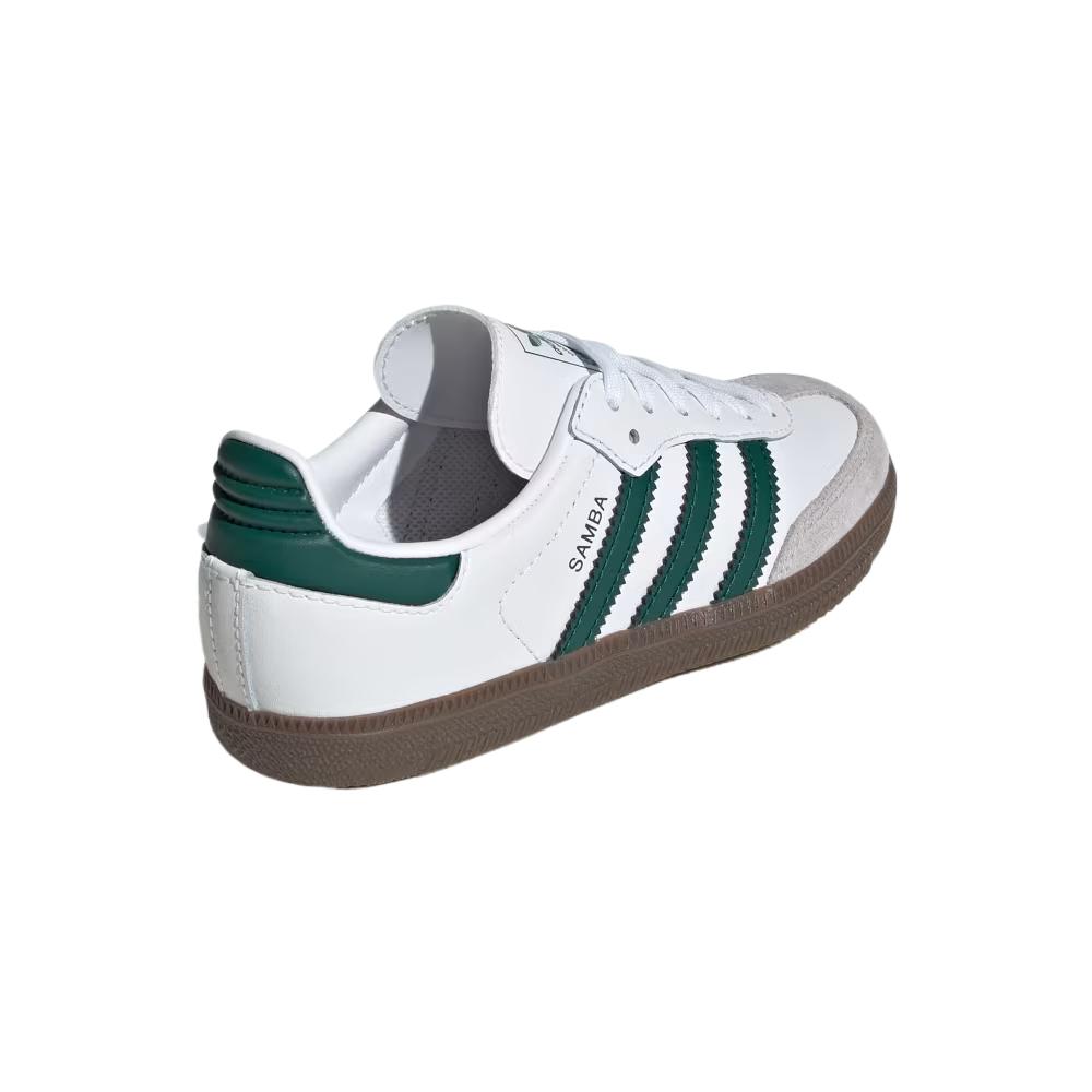 Adidas Originals Samba Og Leather Comfortable Casual Color-Block Classic Kids Training Shoes Kids Training Shoes Gray White JQ2840