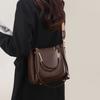 Bucket Bag Spring Crossbody Bag Leather Women's Bag Fashion Hand Bill Shoulder Bag