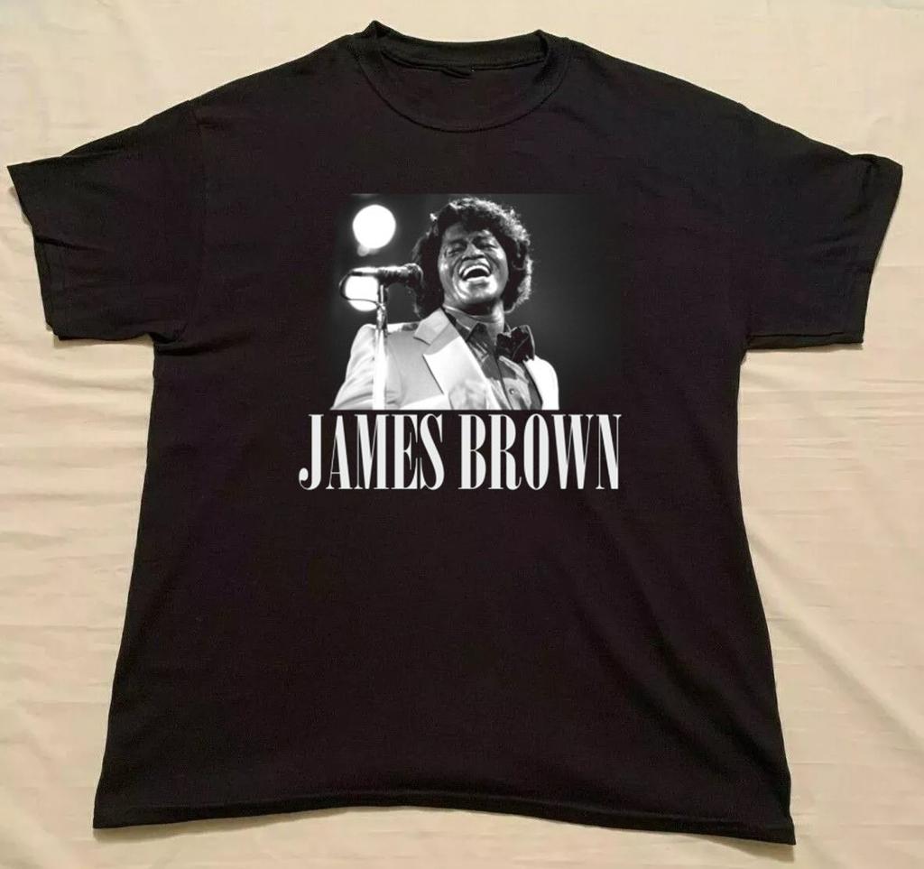 James Brown Black Cotton Shirt FUll size S-5XL Unisex TH115