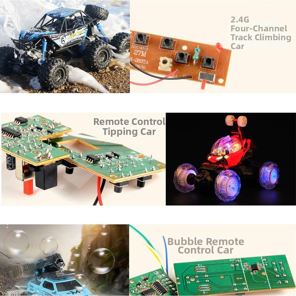 Remote Control Car Module 6 Channel 2.4G Remote 27MHz Circuit PCB Receiver Board Remote Control Circuit Board