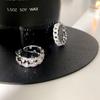 Full Diamond Ring Light Luxury Niche Feeling Index Finger Ring Women'S Fashion Personality Temperament Hand Jewelry
