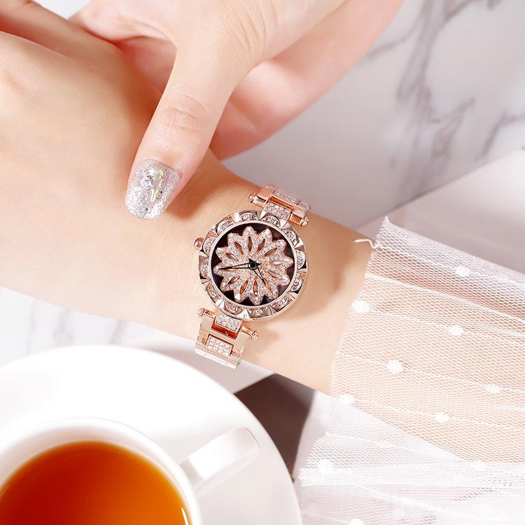 TikTok Trendy: Dámske hodinky Fortune s diamantmi, quartzové, vodotesné