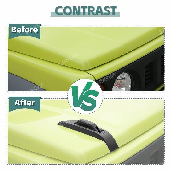 SHINEKA Car Engine Hood Decoration Cover for Suzuki Jimny 2019 2020 2021 2022 2023 2024 2025 Up Exterior Accessories