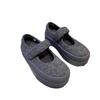 Soft leather version versatile fashion Velcro platform casual shoes women's 2024 winter new retro thin Mary Jane shoes