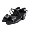 Low Heeled Latin Dance Shoes Leather Latin Waltz Jazz Tango Salsa Indoor Anti Slip Latin Dance Shoes Heel Height 3CM
