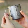 420ml Pour Over Coffee Kettle Outdoor Ti Pour Over Coffee Kettle Gooseneck Tea Kettle Folding Handle