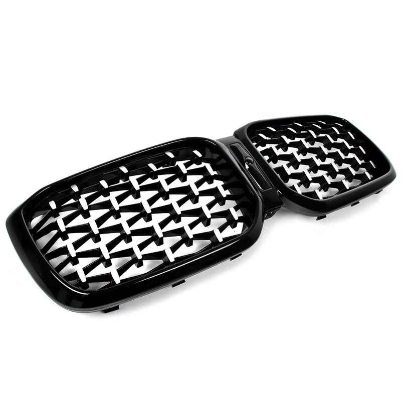 Diamantoptik Frontstoßstange Nierengrill für BMW X3 G01 X4 G02 2022 2023 2024 M40i sDrive20i M Sport Mittelgitter Gitter