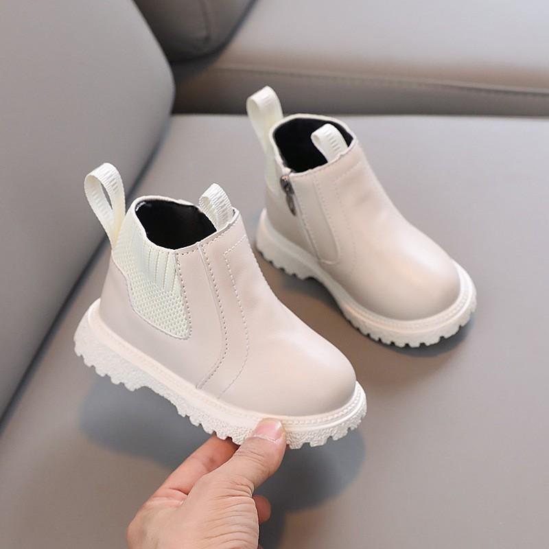 Girls' New  Shoes Fashionable And Versatile Leisure Sports Small Leather Boots