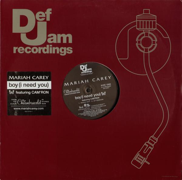 

12inch Record MARIAH CAREY Boy I Need You ISLR157931 Island Def Jam 2003 US Rap HipHopRB Used