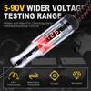 Automotive Test Light 5-90V Digital LED Circuit Tester With Voltage Display, Auto Bidirectional Light Tester, Electrical Voltage Tester With Extended