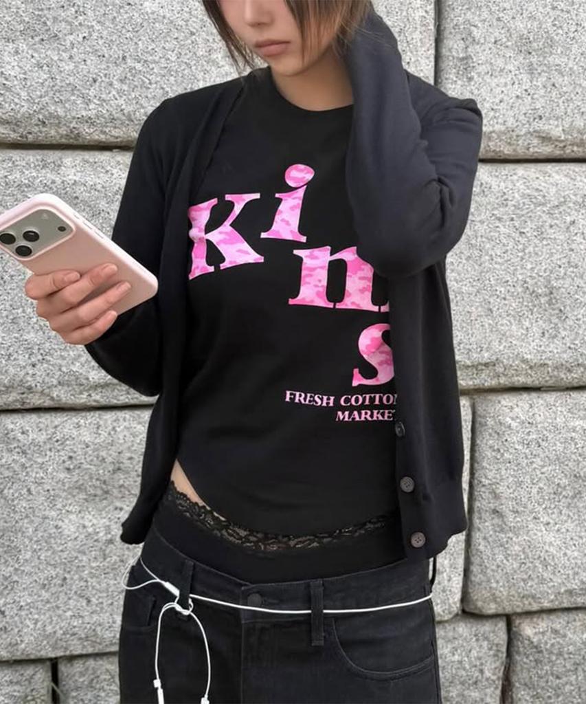 Kimseupeulesikoteunmakes Mesh Alpha Camo T-Shirt Black