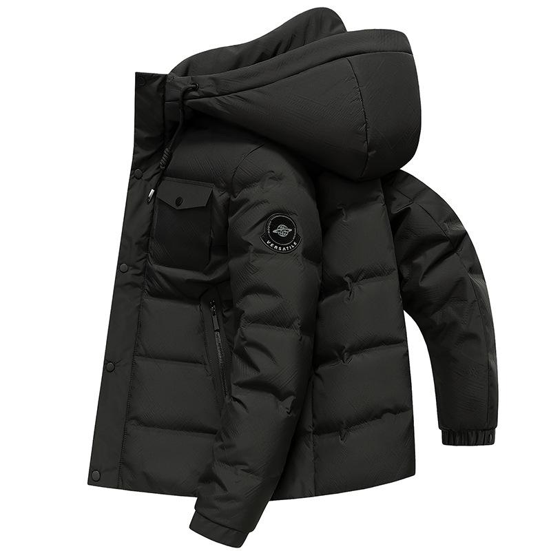 

Новая мужская зимняя куртка с капюшоном, тонкая и теплая, универсальная куртка в корейском стиле, повседневная куртка с капюшоном для мужчин XL