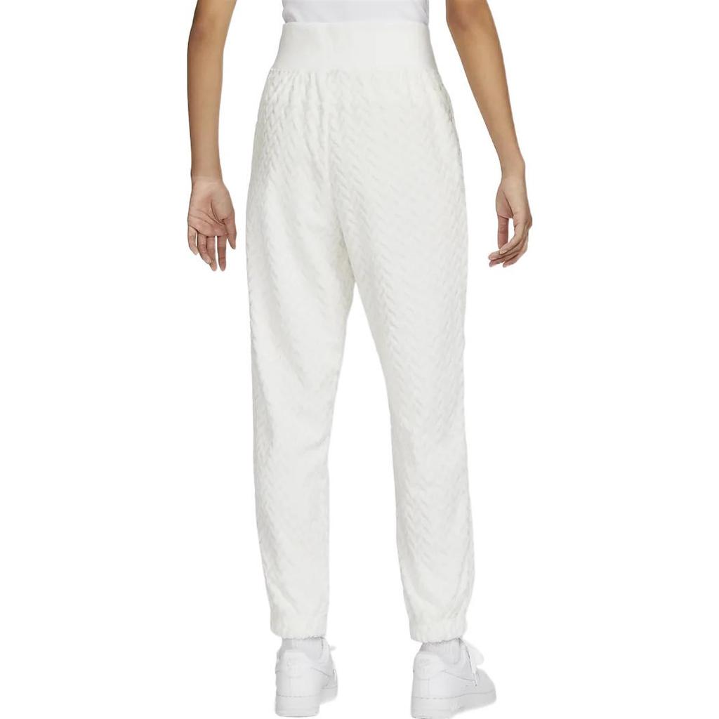 Nike Solid Color Drawstring Logo Print High Waist Pants Women bottoms Sail-White DR2179-133