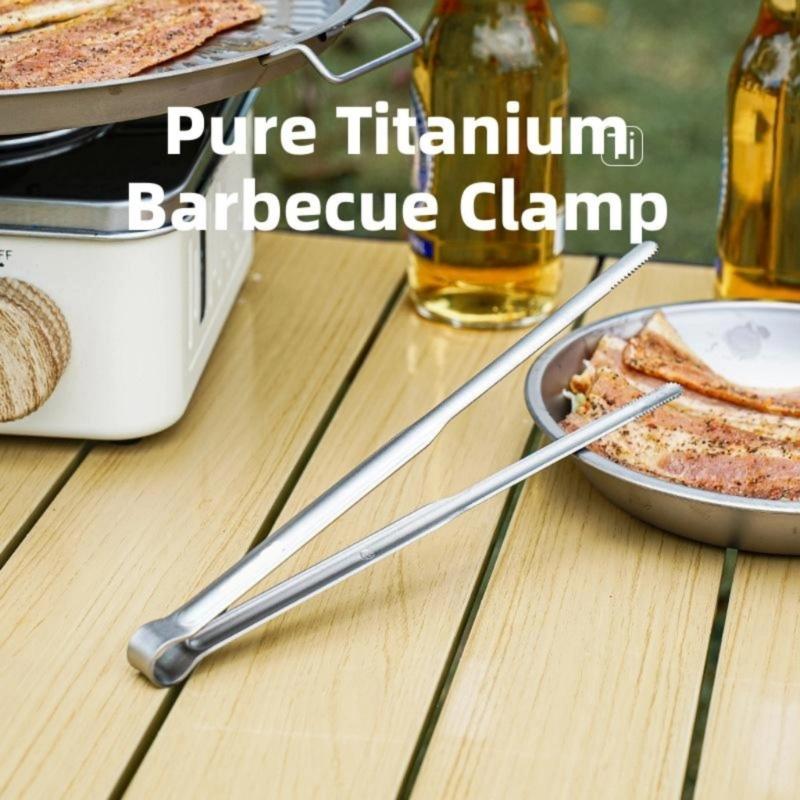 Household Kitchen BBQ Tongs Heat Resistant & Rustproof Grilling Serving Tongs Cooking Tweezers with Ergonomic Grip