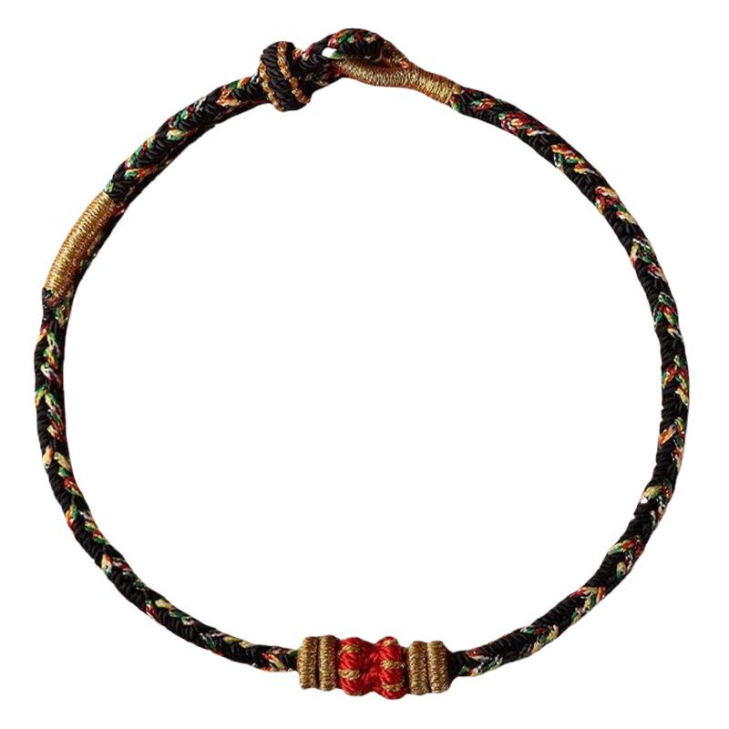 Handmade Year of the Dragon Zodiac Guardian Bracelet - Unisex Benmingnian Rope with Samantabhadra