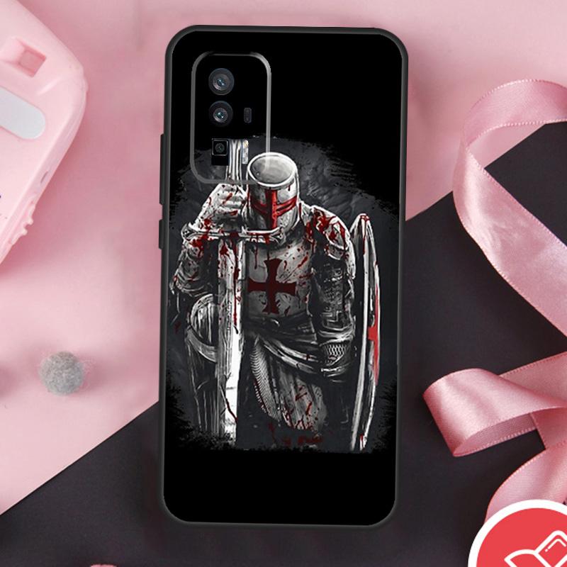 Christian Templar Knights Case For Xiaomi 15 Ultra Mi 13 14 11T 12T 13T 14T Pro POCO X7 Pro X3 X5 X6 F5 F6 F7 Cover