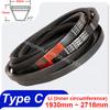 Oil Heat Resistant Anti-static Rubber Type C V Belt Drive Conveyor Belts Transmission Strap Li 1930mm-2718mm Low Elongation