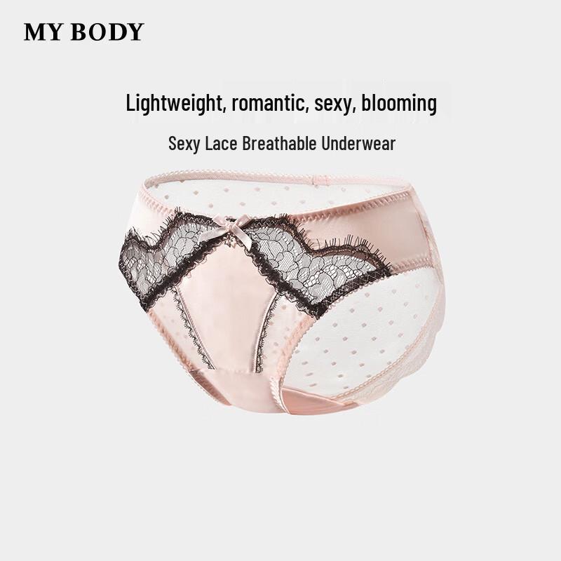 Mybody Women's Eyelash Lace Briefs