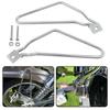 Motorcycle Black Saddle Bag Support Bars Mount Bracket Kit Fit for Harley Sportster 883 Iron XL883N,Dyna Fat Bob FXDF