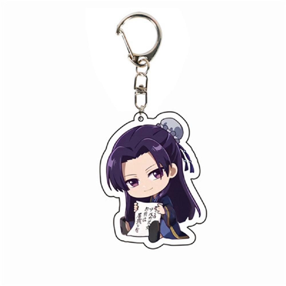 

6CM Anime The Apothecary Diaries Kusuriya No Hitorigoto Keychain Acrylic Figure Maomao Gao Shun Li Bai Cosplay Key Chain 6 cm
