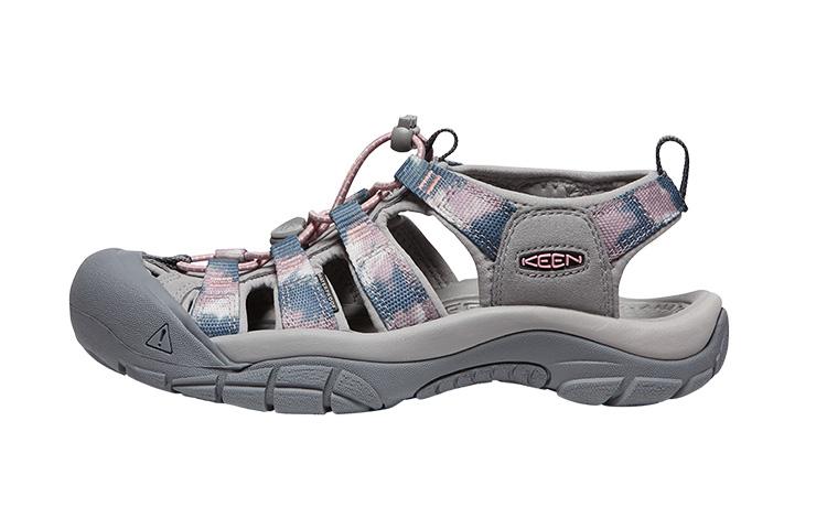 Keen Newport H2 Fabric River Trekking Shoes Women s Gray/Tie Dye Pattern 1027355 38