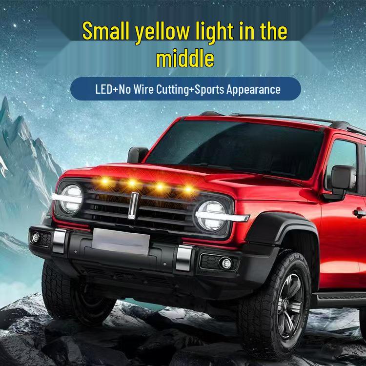 

Світло решітки Takuma: Яскравий світлодіодний жовтий денний ходовий вогонь для Tank 300 16~19 1-to-3 (Cable + Three Lights)