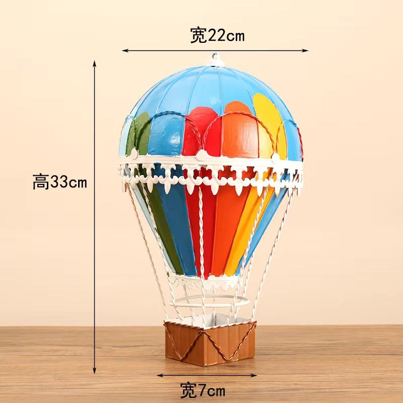 Moderní model horkovzdušného balonu ze železa Evropa Nástěnné ozdoby Kouzlo Umělecká dekorace Dětský pokoj Turecko Balónky Domácí dekorace