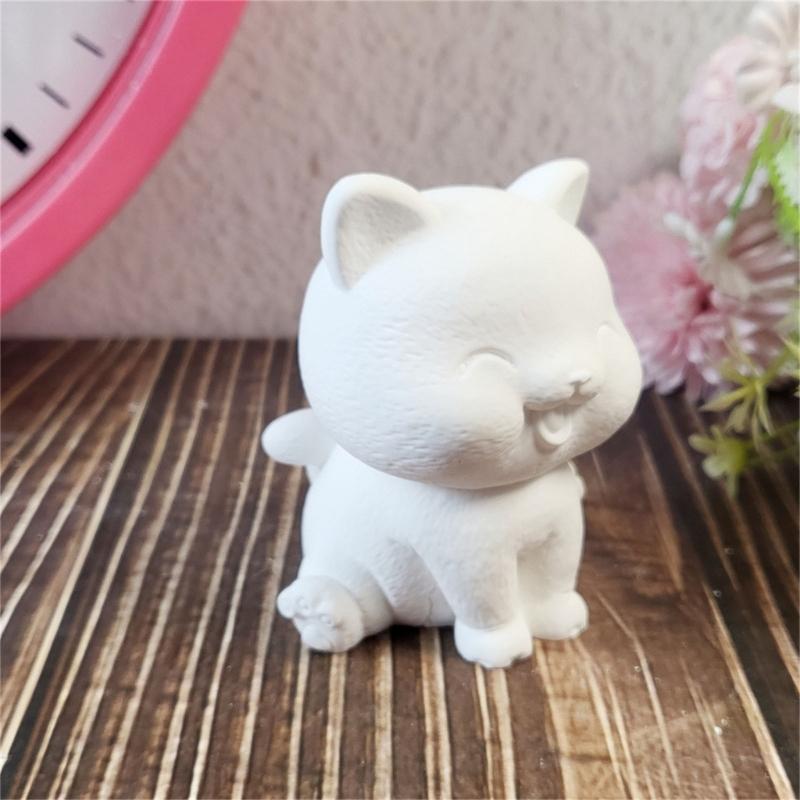 3D Cats Candle Mould Handmade Silicone Molds Soap Molds Ornament Molds Castings Molds Animal Molds Craft Supplies