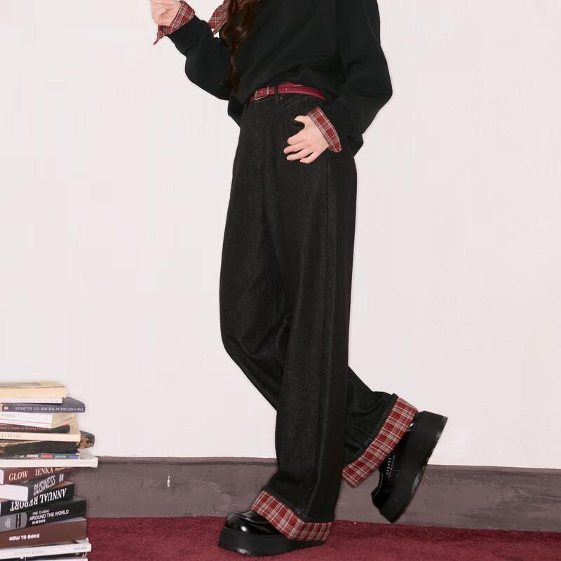 

Sancai 2025 Autumn Loose High-Waisted Straight-Leg Jeans XL 170/76A