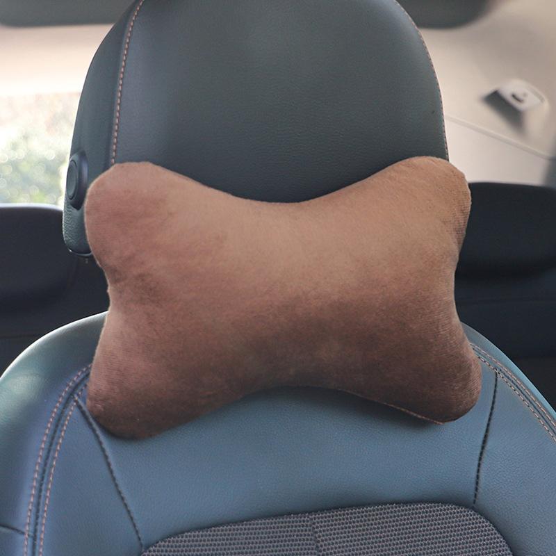 

Car Neck Pillows Both Side Front Headrest For Head Pain Relief Filled Memory Cotton Universal Cars Pillow Auto Interior Supplies кофейный