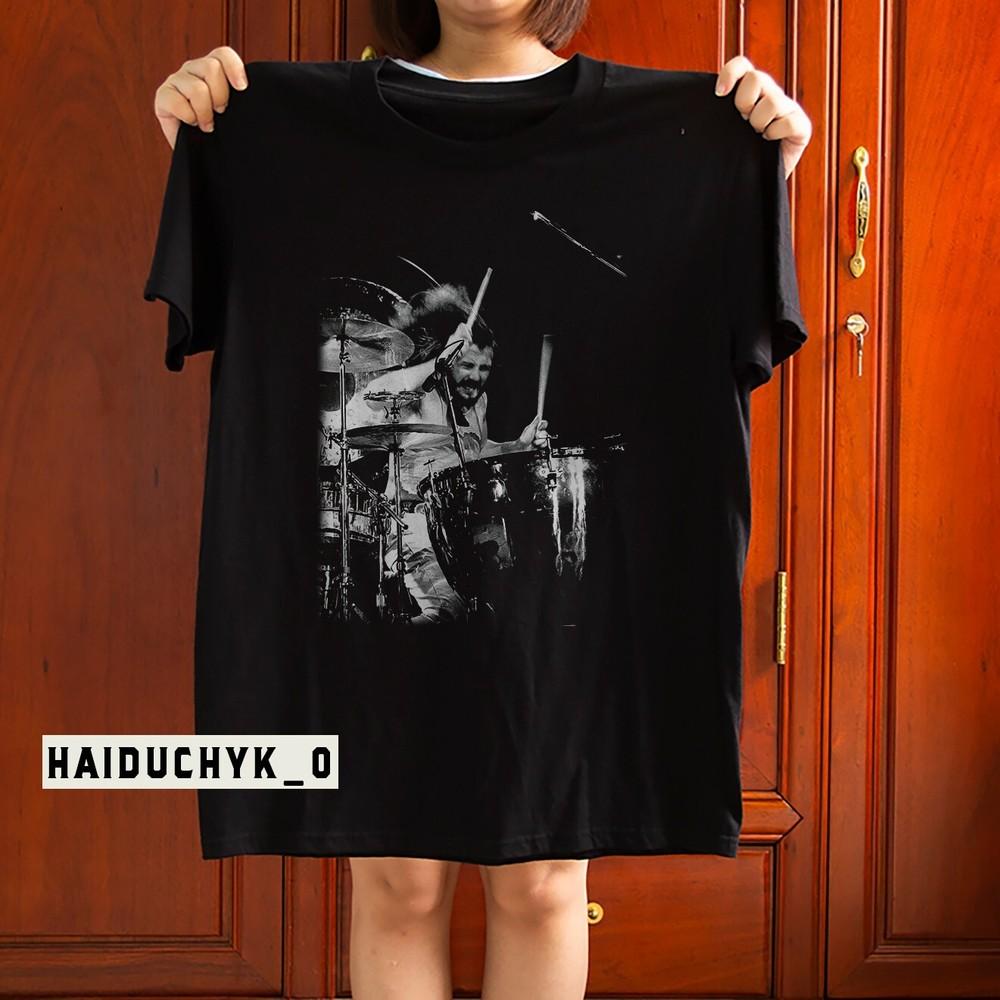 John Bonham Legend Drummer Poster Unisex Black T-shirt S-5XL Unisex T-Shirt