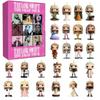 Weihnachts-Countdown 24 Tage Acryl-Adventskalender mit versteckten Blind Boxes für Weihnachtsgeschenke