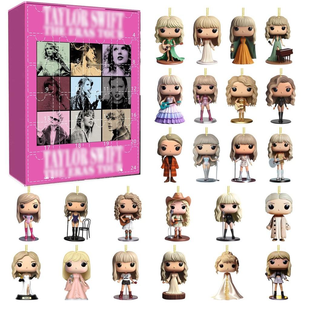 Weihnachts-Countdown 24 Tage Acryl-Adventskalender mit versteckten Blind Boxes für Weihnachtsgeschenke