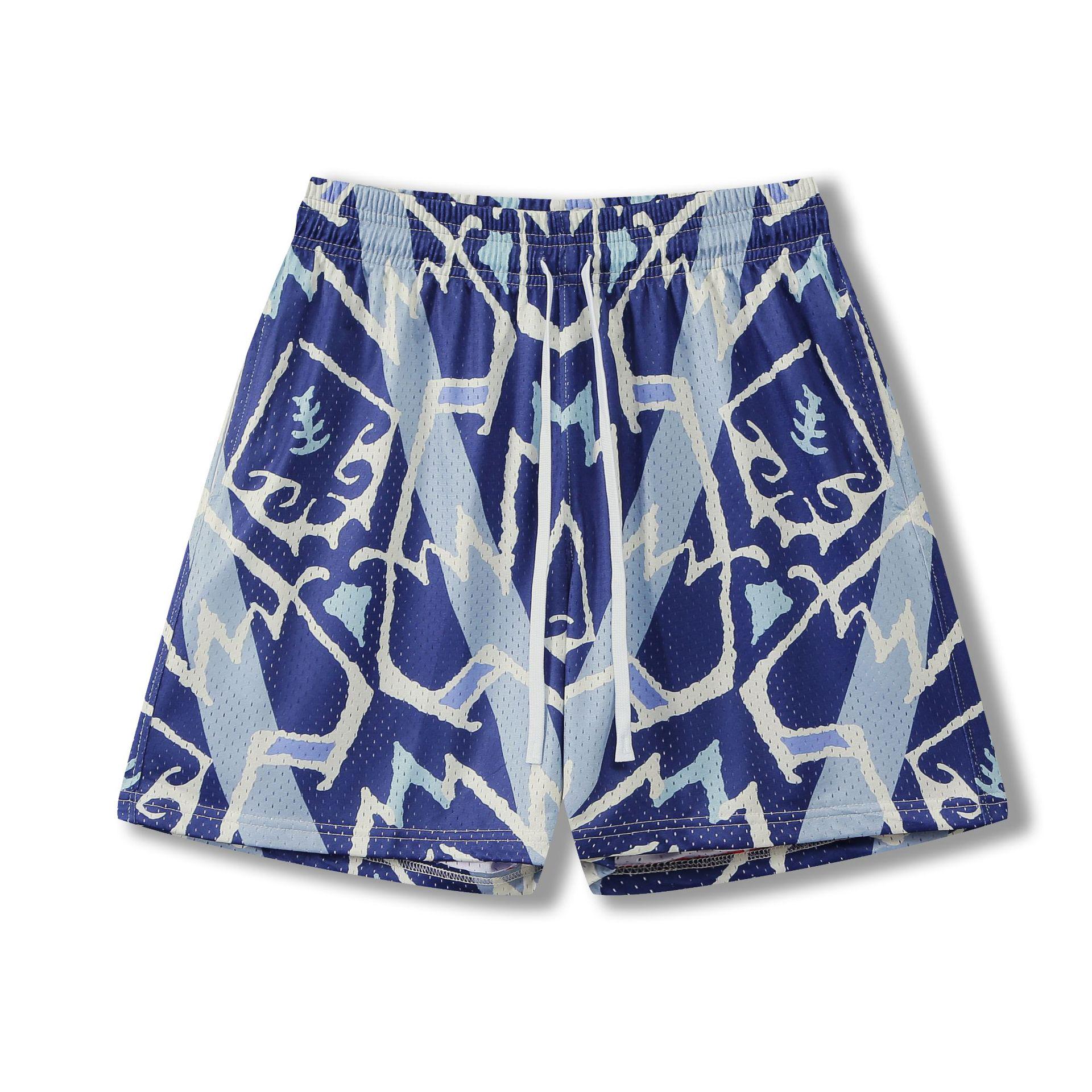 

Мужские двухслойные быстросохнущие свободные баскетбольные шорты 2023 XS (155-165cm) синий