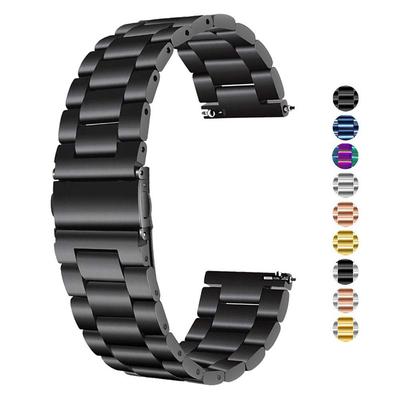 Universalus 3 dalių nerūdijančio plieno laikrodžio dirželis, skirtas „Huawei“ ir „Samsung Galaxy“ 42 mm/46 mm laikrodžiams