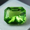 Natural GREEN Peridot CERTIFIED 9.65 Ct Excellent EMERALD CUT Loose Gemstone BA-6025