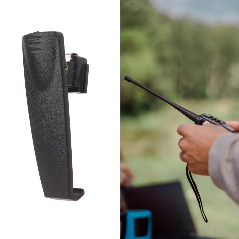 Portable Walkie Talkie Belt Clips, Black Plastic Clamp Clip for  STP8000 STP8038 STP8035 STP8040 STP9000