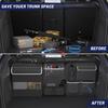 Back Seat Trunk Organizer Hanging Car Organizer Trunk Foldable Cargo Storage with 7 Large Pockets