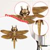 Dragonfly Wall Mount Decor Hanging Ornament Artwork Centerpiece Golden Craft Gift Sculpture