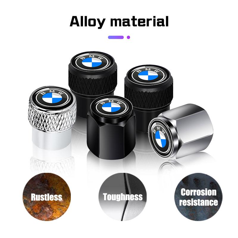 4 Stück Auto Rad Reifen Ventilkappen Reifenventil Schaftabdeckung Zubehör für BMW 1 3 5 6 7 Serie E70 E90 F15 F10 F30 F07 G30 X1X2 X3 X5 X6 X7