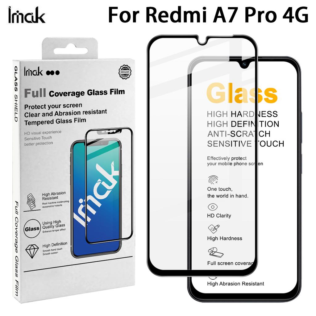 For Redmi A7 Pro 4G Glass IMAK Full Coverage Tempered Glass Film Pro+ Series 169mm