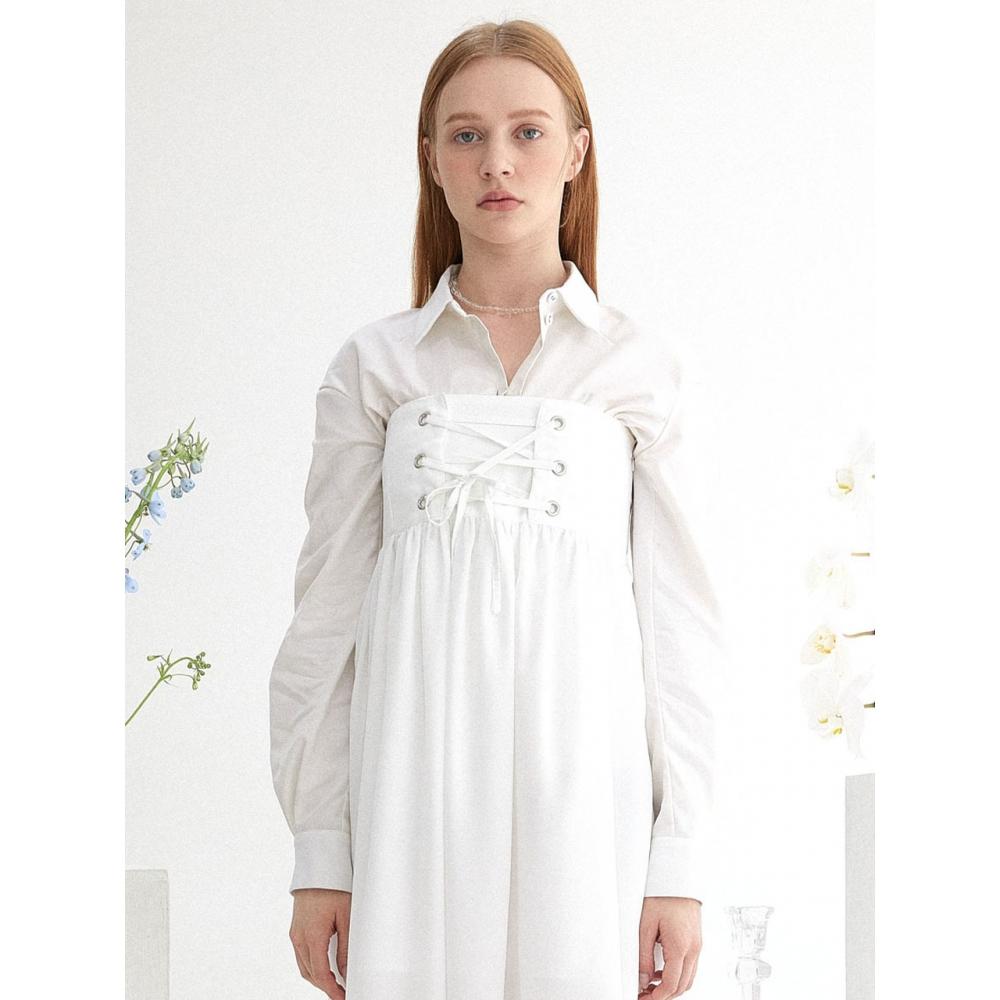 

ДВУСТОРОННЯЯ ДЛИННАЯ ЮБКА FREIHEIT EVELET (WHITE)