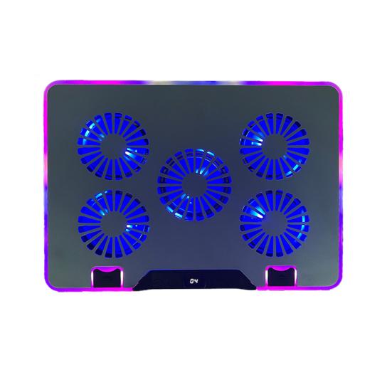 Laptop Radiator Cooler Stand Digital Display Height Adjustable Low Noise Portable Notebook Stand Gaming Laptop Cooling Pad