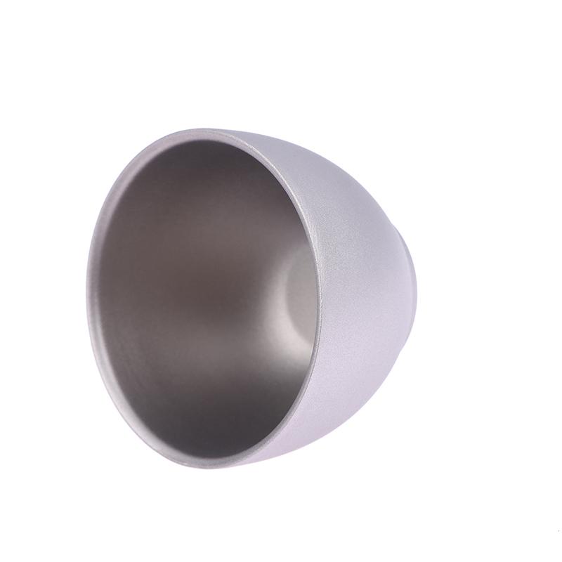 1/4Pcs Double-Layer Small Tea Cups Pure Titanium Outdoor Portable Traveling Picnic Cookware Single-Person Tea Cup Hiking Tea Cup