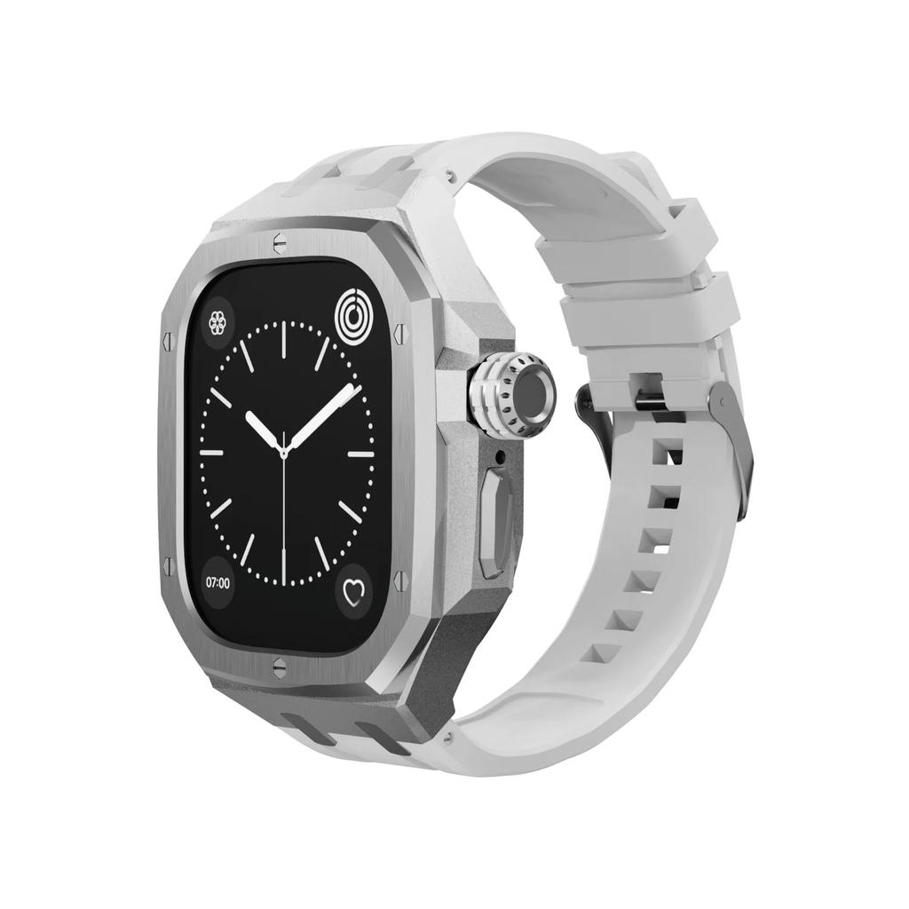Kit di Modifica di Lusso per Apple Watch Ultra 2/Ultra 49MM Cinturino+Cassa in Acciaio Inossidabile per IWatch Serie 49mm Accessori