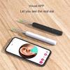A65T-Wireless Wifi Otoscope Camera Ear Pick Luminous Ear Wax Cleaning Teeth Oral Inspection Health Care Ear Cleaner Black