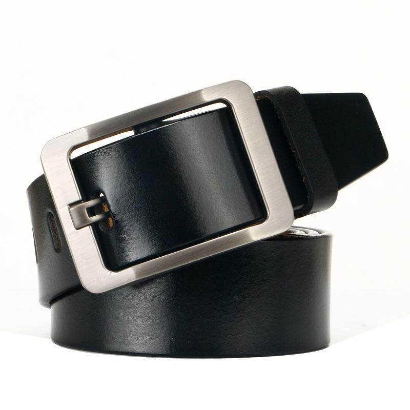 

Мужской желтый ремень с пряжкой-пином из коровьей кожи Цельная ретро коровья кожа Японская пряжка Желтая коровья кожа Корейский универсальный ремень 110-130CM